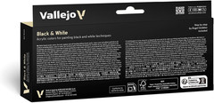 Black White Acrylic Paint Set Model Color Miniature Figure Painting Kit Artist