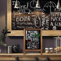 Small Tabletop Magnetic Chalkboard Signs, 9.5″ x 14″, Brown | Rustic Brown