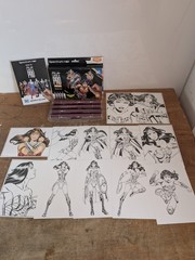 Spectrum Noir “Fan Art Like a Pro” Art Kit featuring Wonder Woman 1 Used Kit