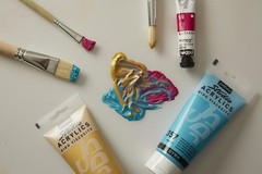 Studio Acrylics High Viscosity Paint 100 ml Iridescent Blue Green 832-357