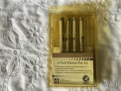 Pigma Micron Fine Tip Writing Pens Set of 4 Colors # 212-550 New Open Pk