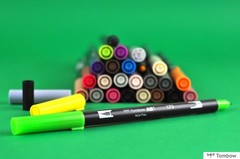 ABT 312 Dual Brush Pen – Holly Green