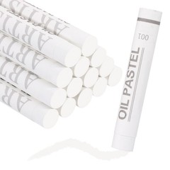 Soft Oil Pastels, Oil Pastel Crayons Blendable(White, Pack of 16)