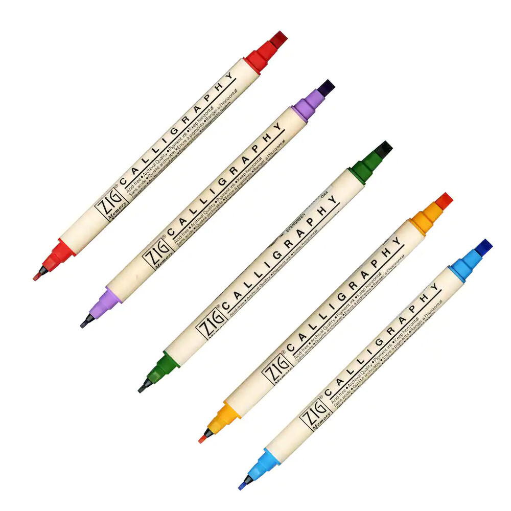 Zig Memory System Calligraphy Marker Dual Tip 2 mm & 5 mm