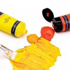 Professional Acrylic Paint Set 8 Primary Colors 120ml / 4.05oz Tubes Art Craft