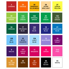 SHINHAN Professional Poster Color Paint 40ml Jar 30 Color Set – A Type