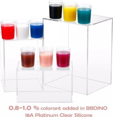 Silicone Pigments, Liquid Silicone Pigments Set of 9 Colors, Real High Concentra