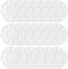 20 Pack Paint Tray Palettes for Kids, Plastic White Students,…
