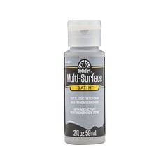 Multi-Surface Satin Acrylic Paint, 2oz, Classic French Gray