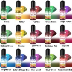 Epoxy Resin Pigment – 30 Colors Transparent UV Resina Dye, Highly Concentrate…