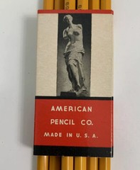 Venus Unique Colored Pencil 8 Pack Yellow 1209 NIP New Deadstock USA Made