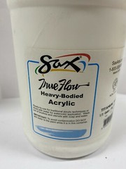 Sax True Flow Heavy Bodied White Acrylic, 1/2 gal (1.9L)