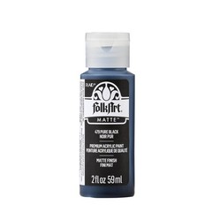FolkArt Acrylic Paint in Assorted Colors (2 2 Fl Oz (Pack of 1), Pure Black