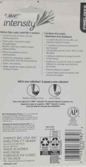 Bic Intensity Fineliner Porous Point 5 Pack Assorted (LOC PEG 3LP)