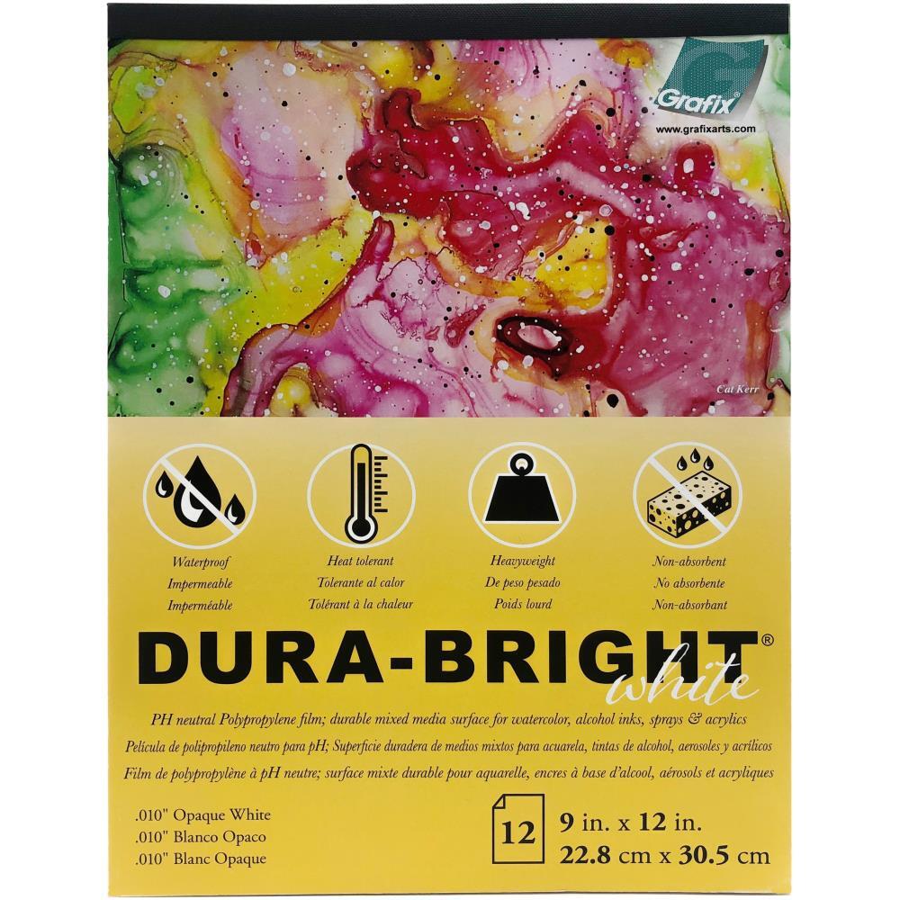 Grafix – Dura-Bright Opaque White Pad 9×12″, P10DBOW
