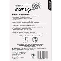 BIC Intensity Fineliner Marker Pens Assorted Colors 10 Count Non Toxic 0.7mm
