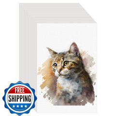 100PC 7×10 Watercolor Paper Pad 140lb 300gsm Cold Press Textured Cotton White
