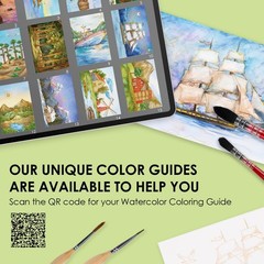 Watercolor Coloring Book, 15 Sheets A5 (8.3 x 5.8),Watercolor Book for Adults…