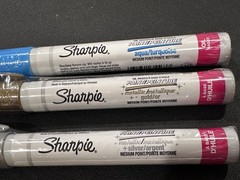Waterproof Medium Point Silver/Gold/Aqua Paint Marker Art Pen Sharpie Oil-Based