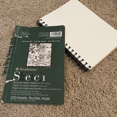 Strathmore 400 Series Sketch Pad 5.5 x 8.5 100 Sheets Spiral White 457-5