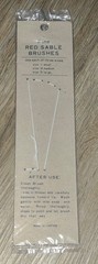 VINTAGE CRAFTINT NO 89 #89 FINE RED SABLE PAINT BRUSHES JAPAN (LOT OF 3) NEW