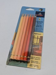 New Sealed Conte Pastel Pencils Portrait Set of 6 Made in France Artist Quality