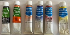 Vintage Paint Lot Of 15 Grumbacher Utrecht Reeves Daler Rowney Various Colors