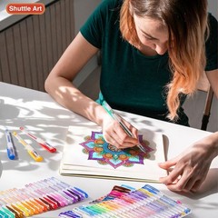80-Color Glitter Gel Pens Set & 80 Refills – Non-Toxic Art Supplies for All Ages