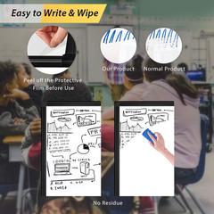 Easel Whiteboard – Black Magnetic Portable Dry Erase 40 X 28 Tripod Height Adjus