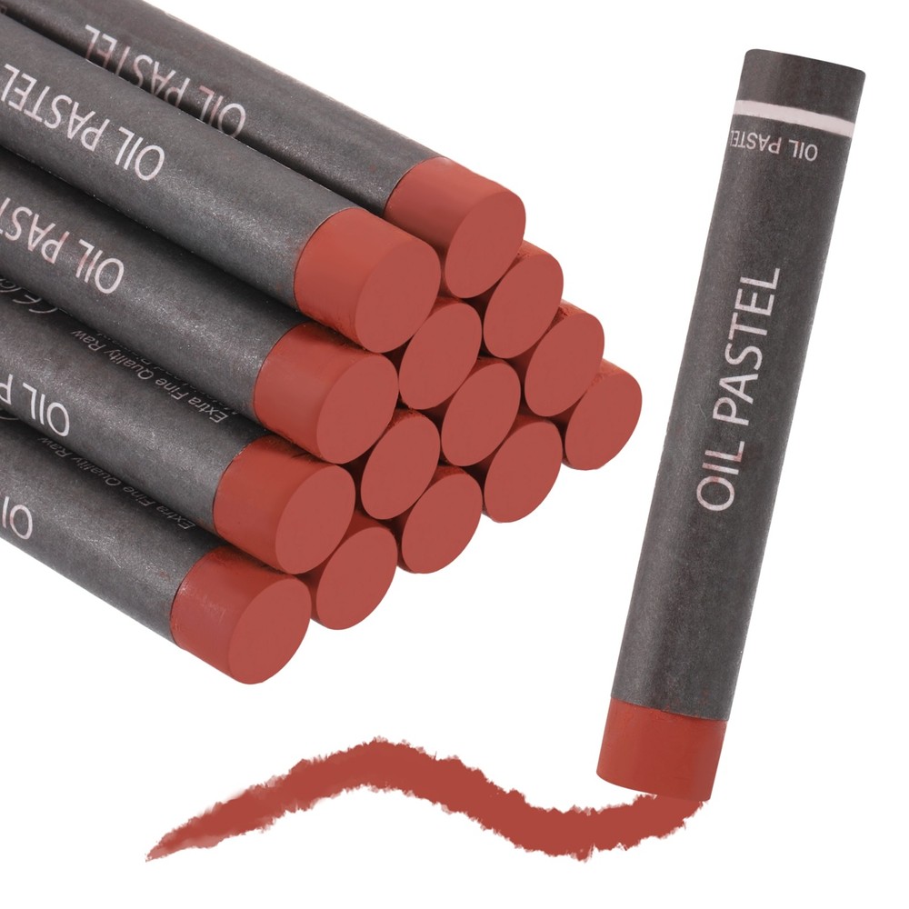Soft Oil Pastels, Oil Pastel Crayons Blendable(Brown, Pack of 16)