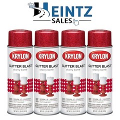 KRYLON 3806 — Glitter Blast Cherry Bomb 5.75 oz 4 Pack