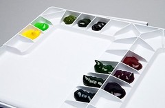 Mijello Studio Palette for Watercolor Bullet Proof Glass 55 Watercolors 3055