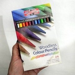 Koh-I-Noor Progresso Woodless Colour Pencils Set of 24 New/unused Hardtmuth