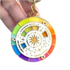 Color Wheel – Colorful Keychain – Fun Fidget – Art Supplies – Interactive Wheel