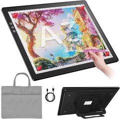 A3 Rechargeable Light Box LED Pad Tracing Drawing Board Diamond Painting Black