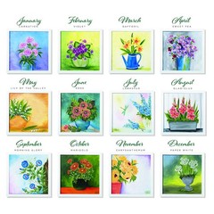 Donna Dewberry Flowers of the Month Let’s Paint Kit, 2 ounce