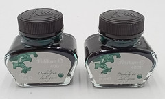 Pelikan 4001 Ink Dark Green 30ml, 1 fl. oz Bottle Lot of 2