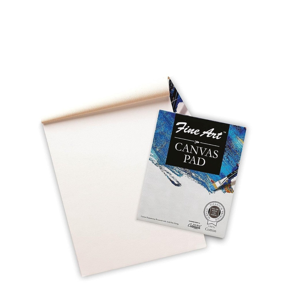 Pidilite Fevicryl Fine Art Canvas Pad for Acrlylic Oil Painting, 100% Cotton