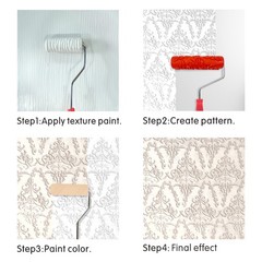 Hanroy 7” Patterned Paint Roller for Wall Decoration Classic Brick EG284T