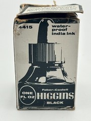 Faber Castell Higgins Black 4415 1 Fl Oz Waterproof India Ink Twist Off Cap
