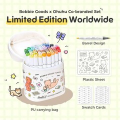 Ohuhu x Bobbie Goods Honolulu B 48 Colors Alcohol Art Markers New IN HAND