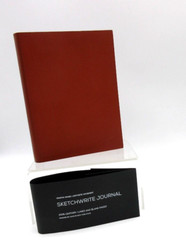 Sketch Write Sketchbook and Journal Leather Cover 4X6″ Graphic Image Terracotta
