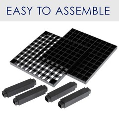 96 Hole Black Marker Holder Easy Assembly Organizer for Art Supplies
