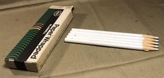 BLAISDELL “NICK & PULL” CHINA MARKERS – 5 #156T WHITE PENCILS IN ORIGINAL BOX