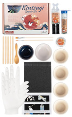 Kintsugi Repair Kit for Ceramics, Kintsugi Japanese Pottery Repair Kit W/Practic