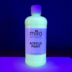 Glow in the Dark Acrylic Paint – Phosphorescent Green 16 oz | Non-Toxic, UV Reac