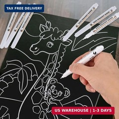 Goldge 20 White Paint Pen – Waterproof Acrylic Markers, Permanent White Paint Ma