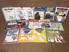 Lot of 10 Learn How to Draw Paint Color Animal Cartoon Children Kids Books Mix