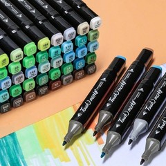40-168 Colors Alcohol Markers Set | Dual Tip Professional Art Sketch Pens