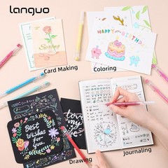 Languo – 168 PCS Gel Pens for Adult Coloring Books 162 Colors